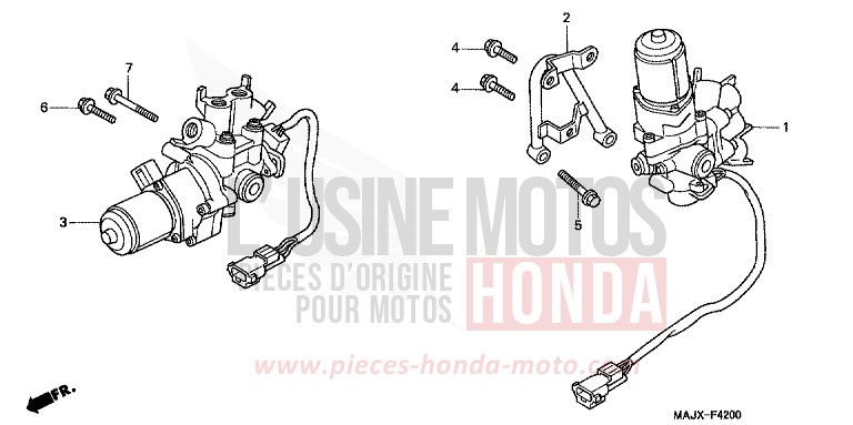 ABS-MODULATOR von Pan-European ABS CANDY GRACEFUL RED-U (R151) von 2000